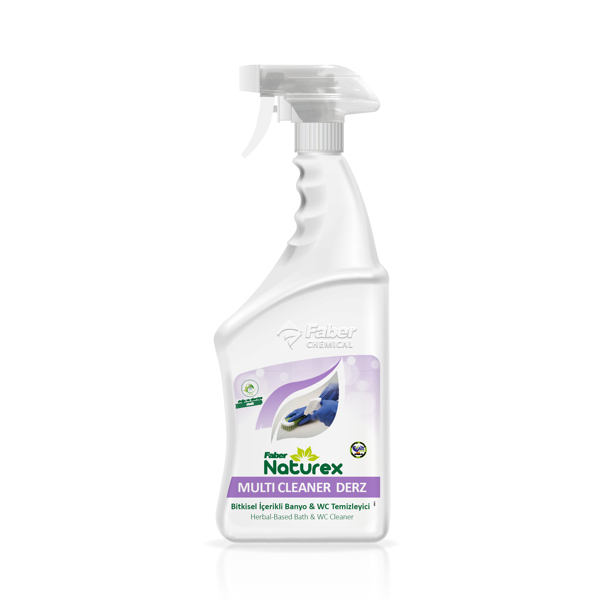Faber Naturex Multi Cleaner Derz - Bitkisel Esaslı Derz ve Kireç Temizleyici (Limon asit ve Sirkeli) (750 ml Sprey)